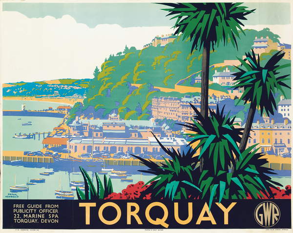 Torquay, 1945 (colour litho), Newbould, Frank (1887-1951)  Private Collection  Photo © Christies Images  Bridgeman Images  931111