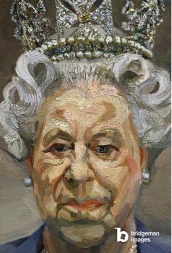 Queen Elizabeth II, 2000-01 (oil on canvas), Freud, Lucian (2000-01) (oil on canvas), Royal Collection Trust© The Lucian Freud Archive. All Rights Reserved 2022 / Bridgeman Images