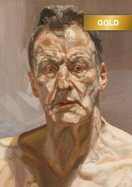 Reflection (Self Portrait), 1985 (oil on canvas), Freud, Lucian (1922-2011)  Private Collection  © The Lucian Freud Archive  Bridgeman Images  619724-1 copy